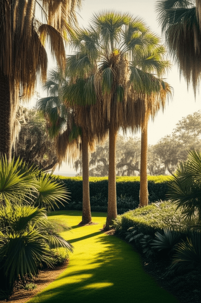 Southern estate garden